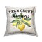 Farm Grown Lemons Outdoor Printed Pillow Design by Creatif Belle, 18 x 7 x 18